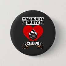 Chess Heart Delar Strategy Game Kärlek Passion