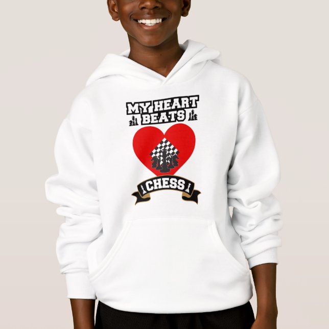 Chess Heart Delar Strategy Game Kärlek Passion T Shirt (Framsida)