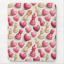Chess & Hearts Valentines Pattern Musmatta