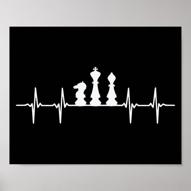 Chess Heartslag Chess Delar Poster (Framsidan)