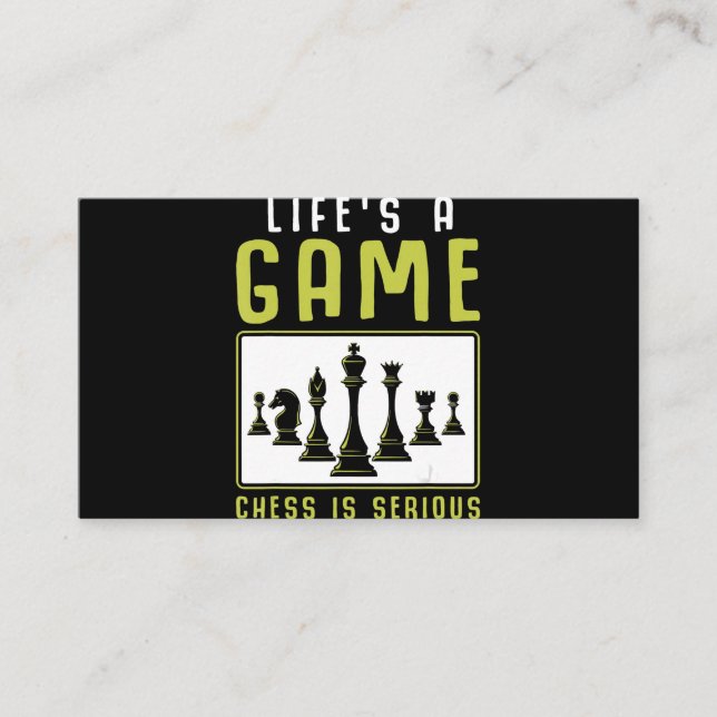 Chess Heartslag Chess Master Chess Klubb Visitkort (Framsida)