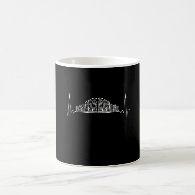 Chess Heartslag Kaffemugg (Center)