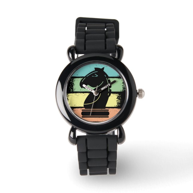 Chess Horse Retro Armbandsur (Framsida)