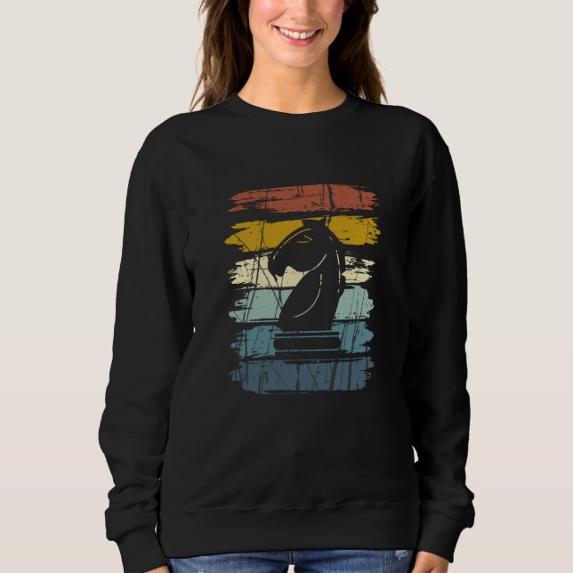 Chess Horse Retro T Shirt (Framsida)