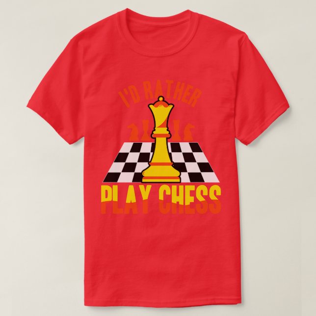 Chess-ID i stället för uppspelningschassi T Shirt (Design framsida)