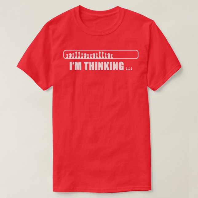 Chess Im att tänka 1 T Shirt (Design framsida)