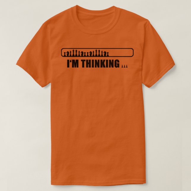 Chess Im Think T Shirt (Design framsida)