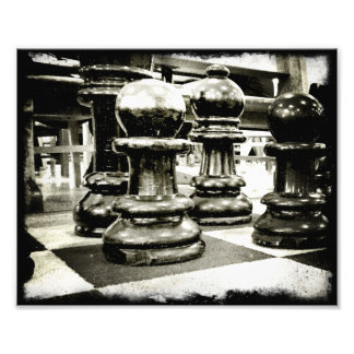 Chess in Black and White Fototryck