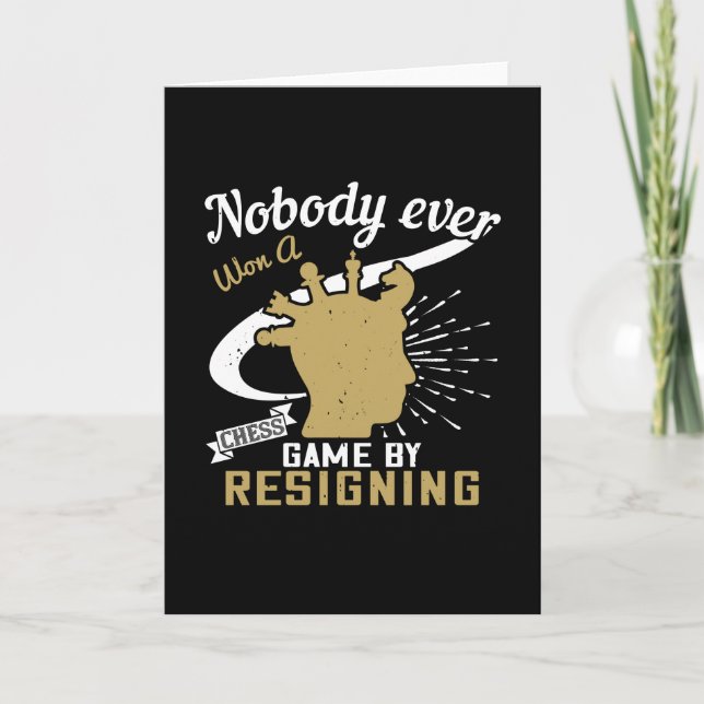 Chess - ingen vann schack genom att avgå kort (Framsida)