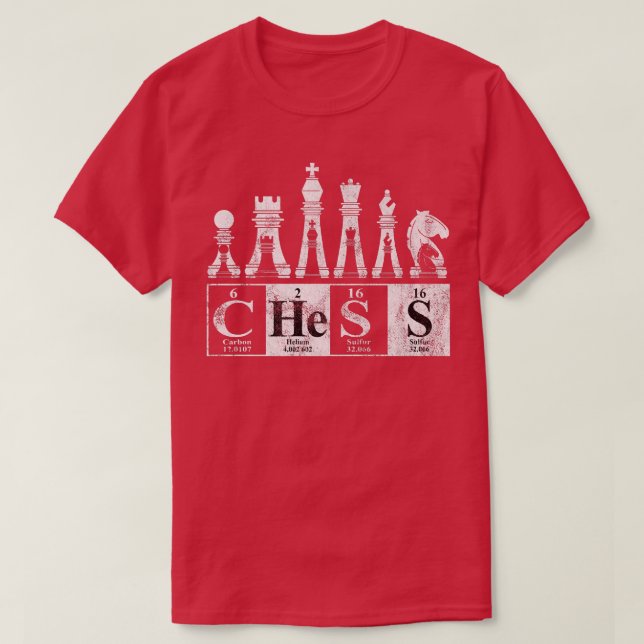 Chess Inslag Science Chess Nerd Player Premium T Shirt (Design framsida)