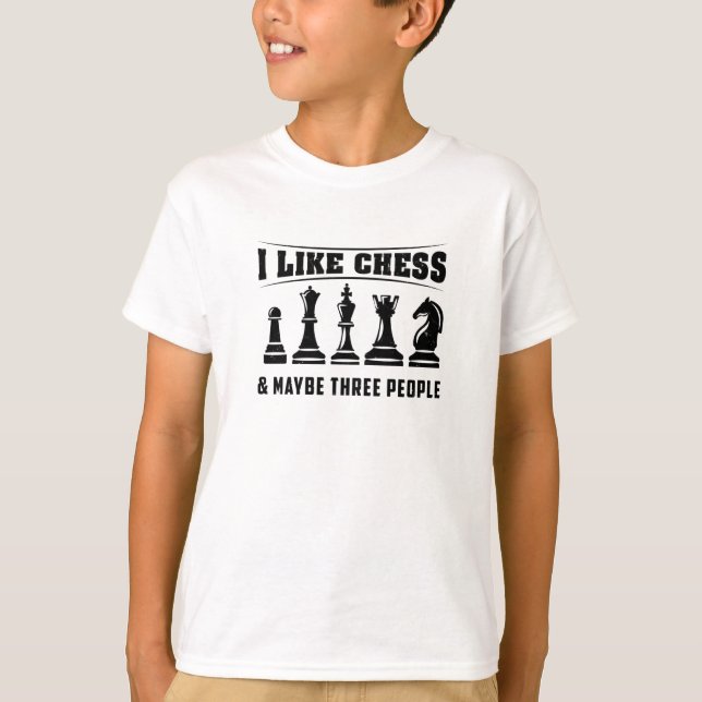 Chess - jag gillar schess t shirt (Framsida)