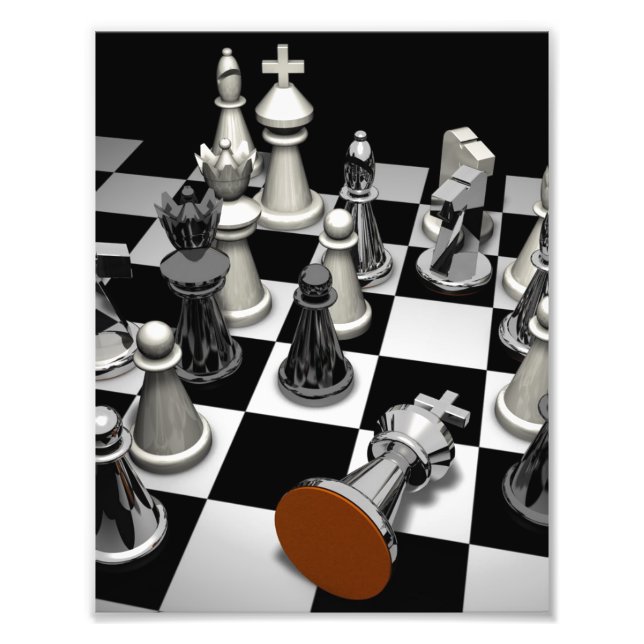 Chess Jigszawa Puzzle Fototryck (Framsidan)