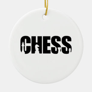 Chess Julgransprydnad Keramik