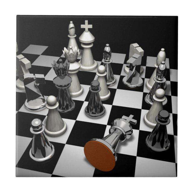 Chess Keepsak Box Kakelplatta (Framsidan)