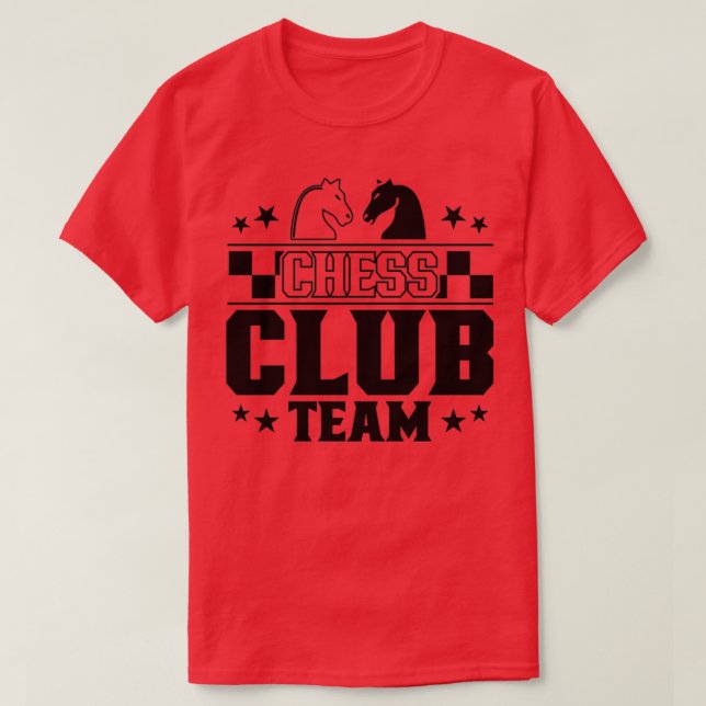 Chess Klubb Team (5) T Shirt (Design framsida)