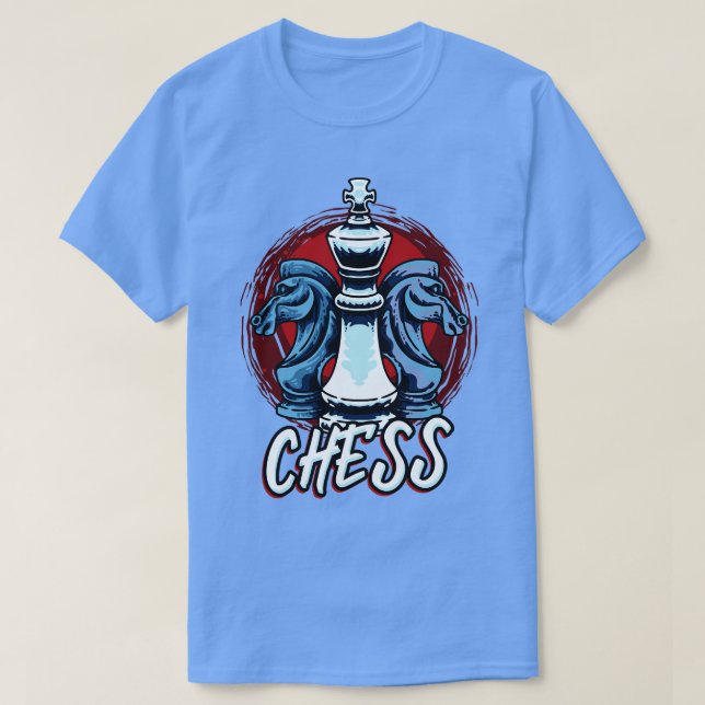 Chess Knight Kung Chess-spelare T Shirt (Design framsida)