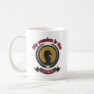 Chess Knight Laurel Krona Passion Strategy T-Shirt Kaffemugg