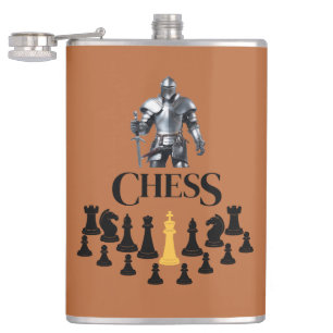 Chess Knight med Sword Fickplunta