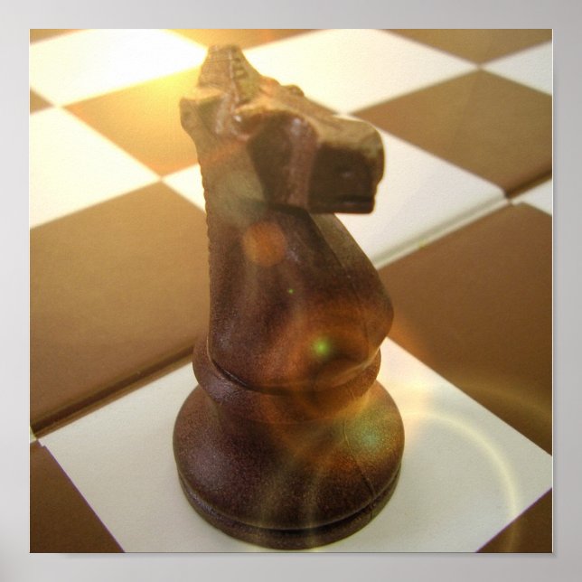 Chess Knight Poster Skriv ut (Framsidan)