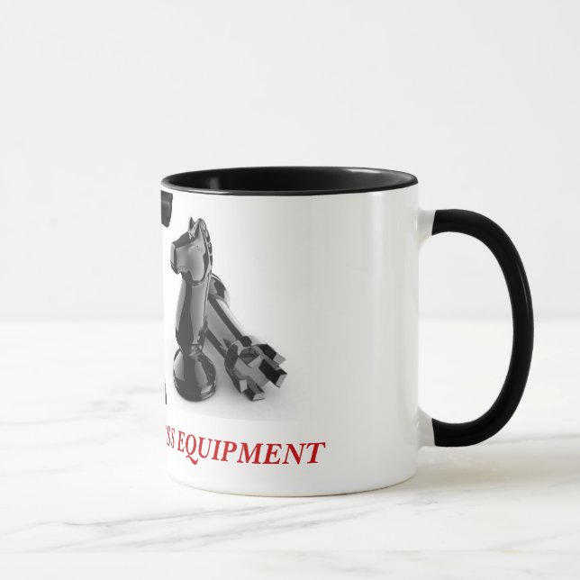 chess__knight_rook SCHACKUTRUSTNING för CENTRAL NY Mugg (Höger)