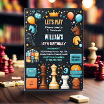 Chess Kung och drottning spelade natt 13:e födelse