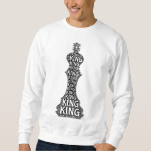 Chess Kung Ord Bild Lång Ärmad Tröja