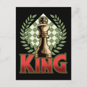 Chess Kung Vykort