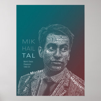 Chess Legends: Michail Tal Poster
