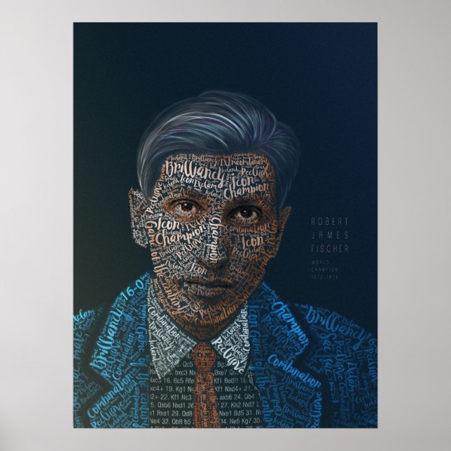 Chess Legends: Robert James Fischer Poster (Framsidan)