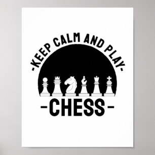 Chess - Lugn och spelschack för Behålla Poster