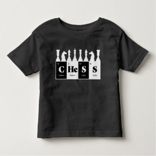 Chess Made of Inslag Graphic Chess Delar Design T Shirt