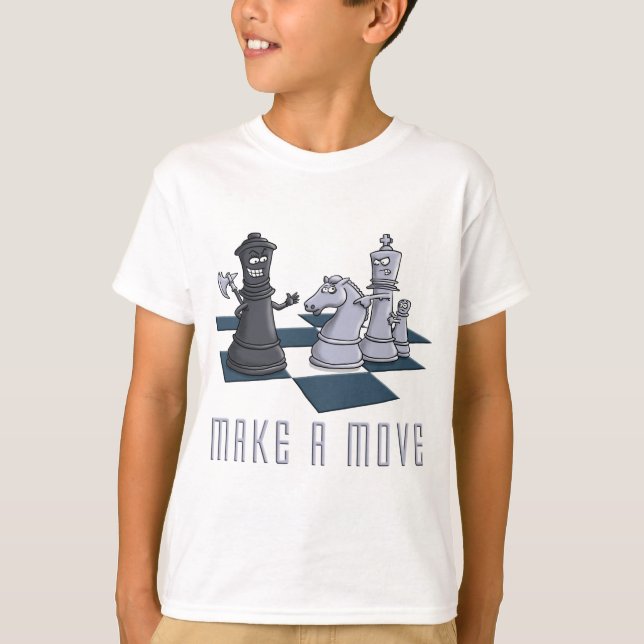 chess, make a move tee shirt (Framsida)