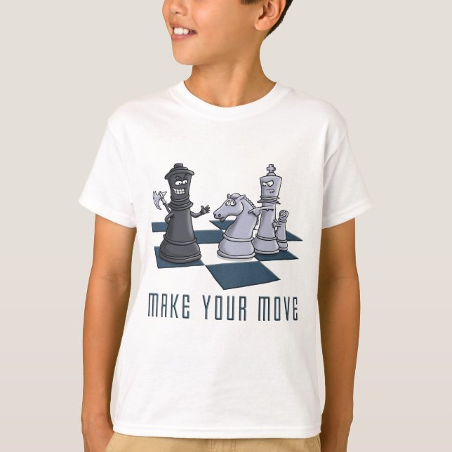 chess, make a move tee shirt (Framsida)