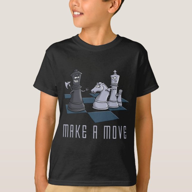 chess, make a move tee shirt (Framsida)