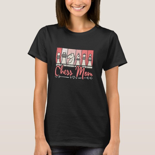 Chess Mamma Chess Player Mors dag Chess Women T Shirt (Framsida)