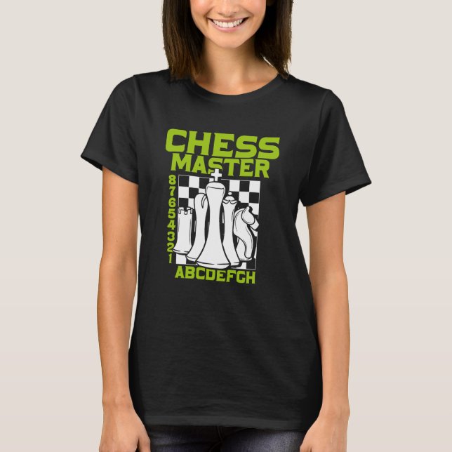 Chess Master Chess Board Pieces Checkmate Grandmas T Shirt (Framsida)