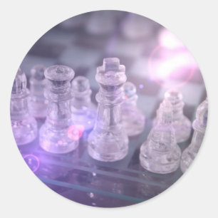 Chess Master Sticker Runt Klistermärke