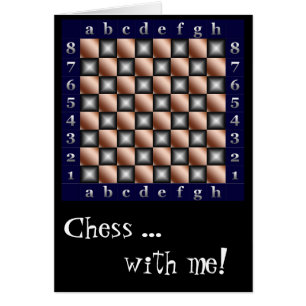 Chess...med mig! hälsningskort