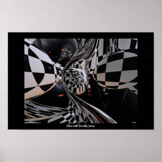 Chess med Timothy Leary Poster