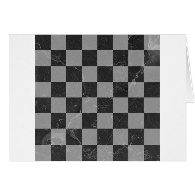 Chess mönster hälsningskort (Framsidan Horizontal)