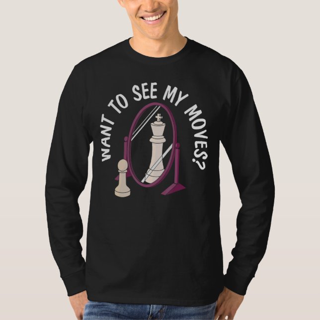 Chess Move Sport Grandmaster Board Game Chess Play T Shirt (Framsida)