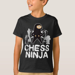Chess Ninja Geek Board Game Master Checkmate T Shirt