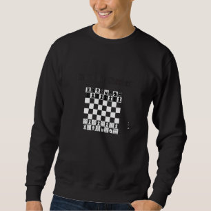 Chess Not Checkerss Funny Chess Player Manar Women Lång Ärmad Tröja