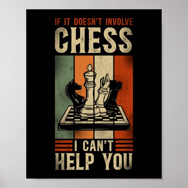Chess om det inte innebär schack kan jag inte hjäl poster (Framsidan)