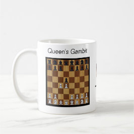 Chess Open Coffee Mugg - drottningens Gambit