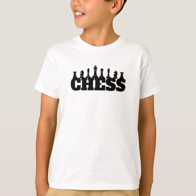 Chess Ord Black Delar Strategy Game Classic T Shirt (Framsida)