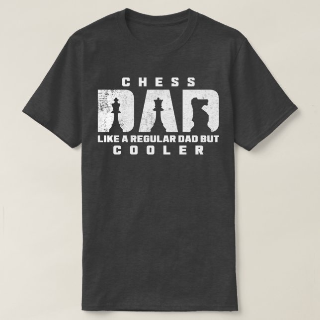 Chess Pappa som ett reguljärt Pappa men kyler Retr T Shirt (Design framsida)