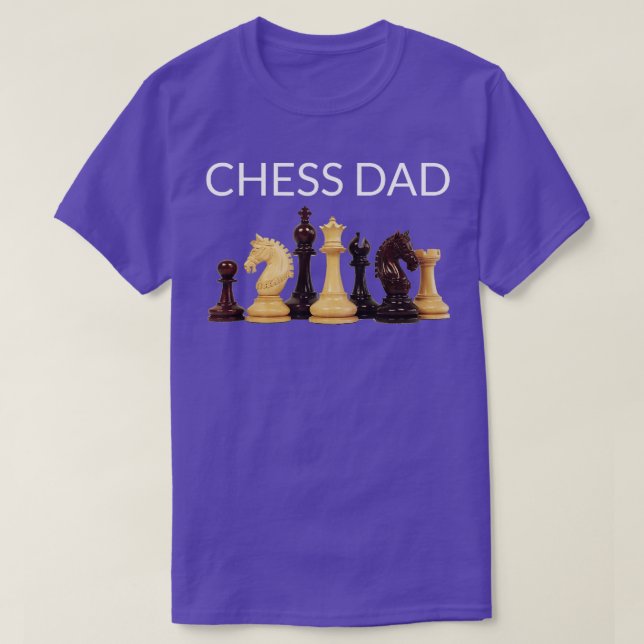 Chess PappaChess ger för manar barn Boys Far T Shirt (Design framsida)