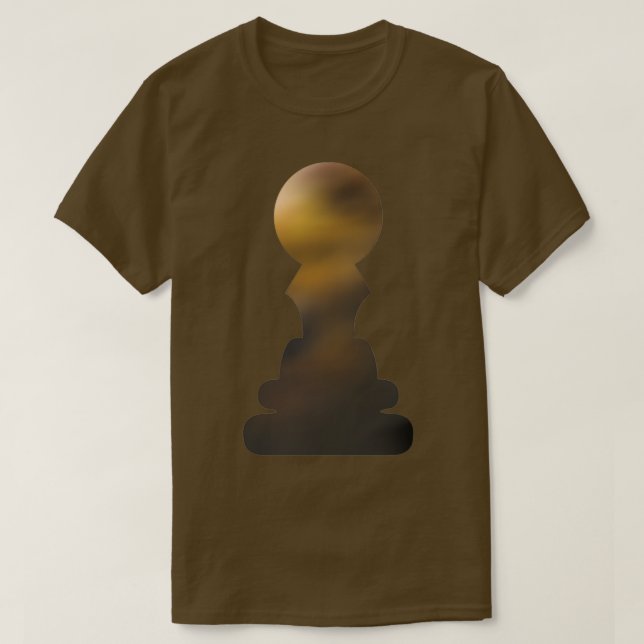 Chess pawn Brown T Shirt (Design framsida)