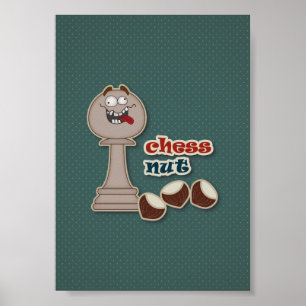 Chess Pawn, Chess Nöt och Chestnut Poster